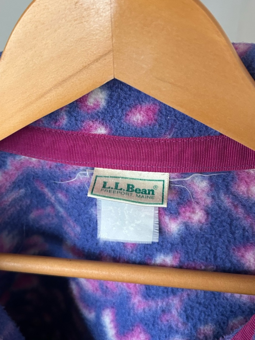 Vintage LL Bean Fleece Floral Jacket - Picture 7 of 9